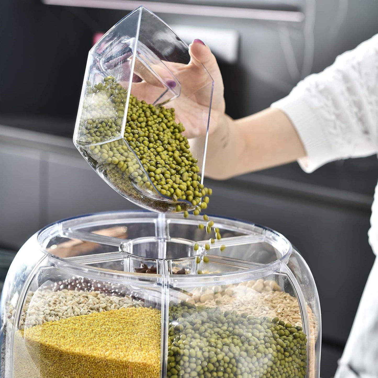 Kitcharo 360 Degree Rotating Dry Food Dispenser