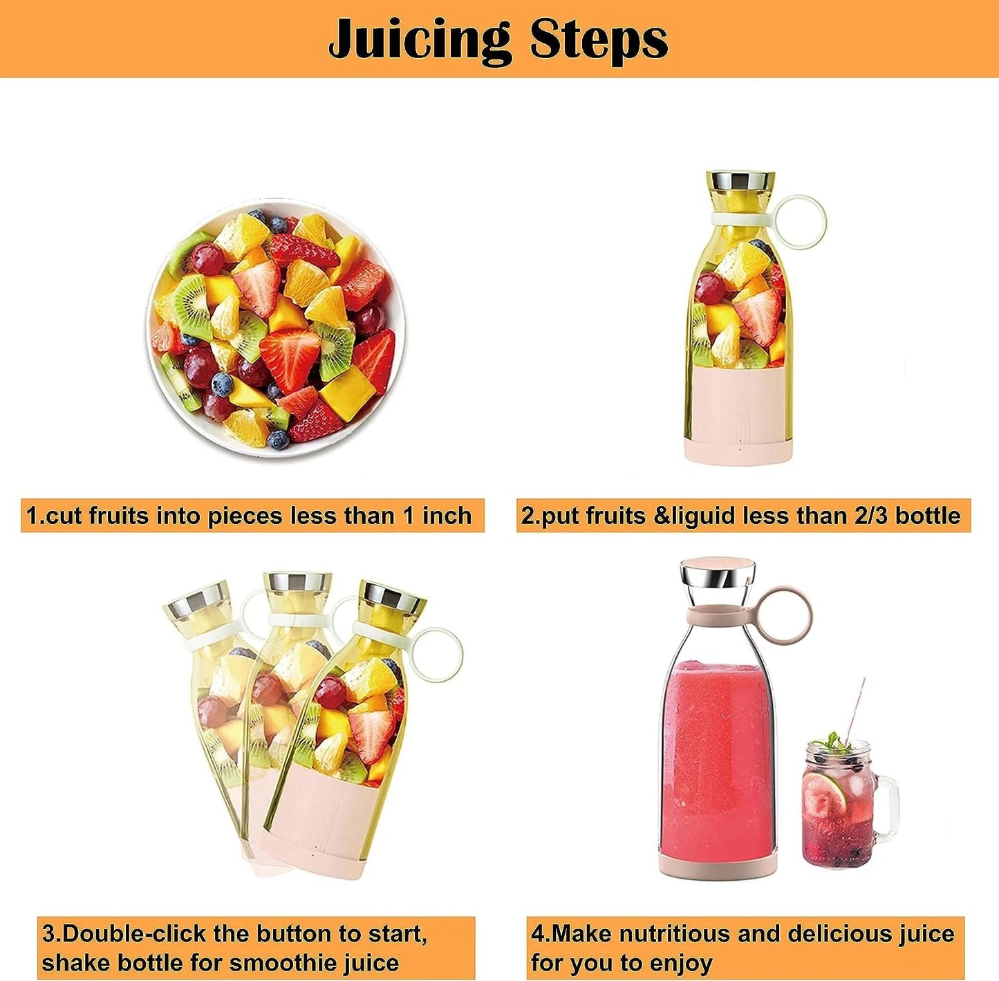 Kitcharo Portable Juicer Bottle